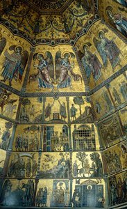 فسيفساء على السقف المقبب من St Johns Baptistry ، فلورنسا (فسيفساء) بواسطة مدرسة فلورنسا