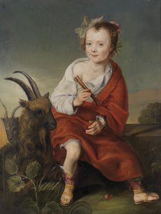 طفل مع الناي والماعز بواسطة يعقوب جيريتس. Cuyp