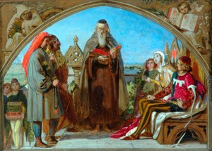 رسم تخطيطي لـ "ويكليف يقرأ ترجمه" ، 1847 بواسطة فورد مادوكس براون