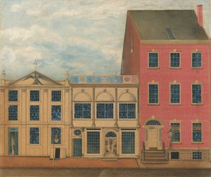 متجر ومستودع Duncan Phyfe ، 168-172 شارع فولتون ، مدينة نيويورك ، كاليفورنيا. 1816. بواسطة يُنسب سابقًا إلى جون روبنز سميث