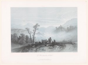 رعاة البقر والغنم في وادي ضبابي Le Brouillard dans la Vallée (العنوان على الكائن) بواسطة Gihaut frères