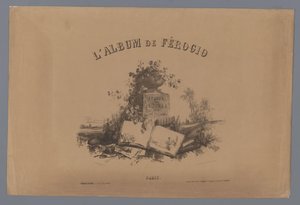 غلاف: دراسات الأشكال في منظر طبيعي ، دراسات لأشكال في منظر طبيعي (عنوان السلسلة) L'Album de Férogio. Études de Figures dans les Paysages (عنوان المسلسل على الكائن) بواسطة فرانسوا ديلارو