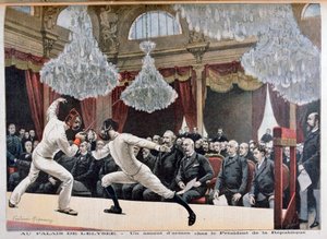 مبارزة أمام رئيس الجمهورية ، قصر الاليزيه ، 1895 بواسطة Fortuné Méaulle