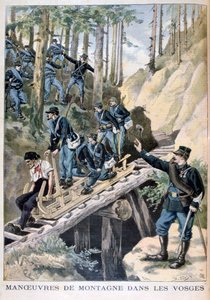 مناورات عسكرية فرنسية في جبال فوج ، 1896 بواسطة Fortuné Méaulle