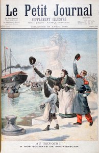 وداعاً !! أيها الجنود الفرنسيون في طريقهم إلى مدغشقر 1895 بواسطة Fortuné Méaulle