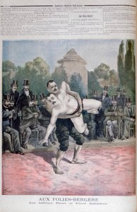 مصارعة الإخوة إسماعيلولو ، فوليز بيرجير 1895 بواسطة Fortuné Méaulle