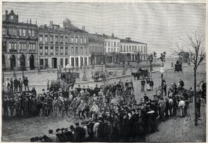 مغادرة سباق الدراجات في بوردو باريس (بوردو باريس) عام 1891 - نقش ميول عام 1891 بواسطة فورتشن لويس ميول