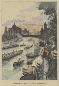 كرنفال عائم على نهر السين خلال معرض الكون عام 1900 في باريس