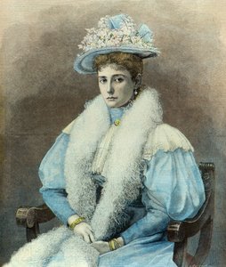 بورتريه للإمبراطورة ألكسندرا فيودوروفنا عام 1896 (نقش) بواسطة Fortune Louis Meaulle