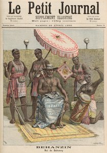 بهانزين (1844-1906) ملك داهومي ، من "لو بيتيت جورنال" ، 23 أبريل 1892