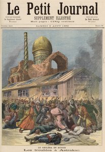الكوليرا في روسيا: المشاكل في أستراخان ، من `` Le Petit Journal &39;&39; ، 6 أغسطس 1892 بواسطة فورتشن لويس ميول وهنري ماير