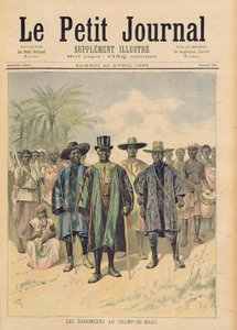 Dahomeans على Champs de Mars ، توضيح من "Le Petit Journal" ، 22 أبريل 1893