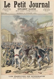 الأحداث في بوردو: حرق كشك في Place d&39;Aquitaine ، من "Le Petit Journal" ، 11 يوليو 1891