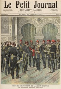 عودة وسام جوقة الشرف الكبير إلى الخديوي الجديد في مصر ، من "لو بيتيت جورنال" ، 27 فبراير 1892