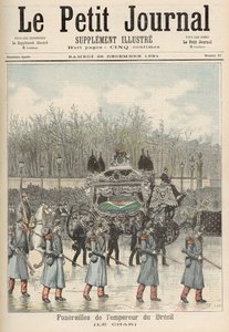 جنازة إمبراطور البرازيل: The Carriage ، من "Le Petit Journal" ، 26 ديسمبر 1891