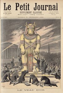 العجل الذهبي ، من "لو بيتيت جورنال" ، 31 ديسمبر 1892