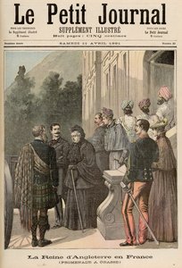 ملكة إنجلترا في فرنسا: A Walk in Grasse ، من `` Le Petit Journal &39;&39; ، 11 أبريل 1891