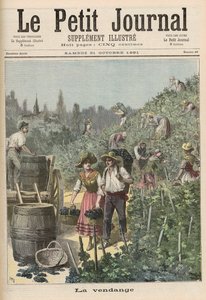 حصاد النبيذ ، من "لو بيتيت جورنال" ، 31 أكتوبر 1891