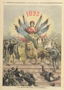 الاقتراع العام ، صورة توضيحية من ملحق "Le Petit Journal" ، 19 أغسطس 1893