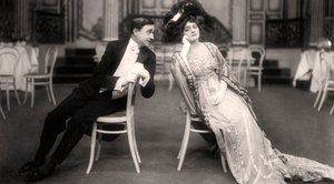 ليلي إلسي وجوزيف كوين في The Merry Widow ، 1907.