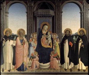 Polyptyque of Saint Dominic - Saint Thomas Daquin and Saint Barnabe، Saint Dominic and Saint Peter Martyr