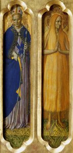 القديسين لويس من تولوز وماري من مصر من Perugia Altarpiece ، حوالي 1437. بواسطة Fra Giovanni Angelico da Fiesole