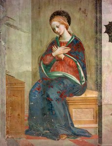 تفاصيل البشارة - رسم بواسطة Fra da Pistoia Paolino