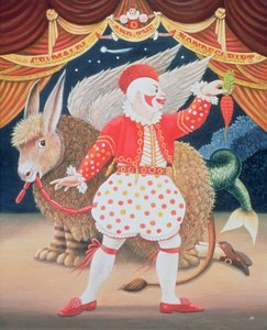 Grimaldi and the Nondescript ، 1987 (زيت و درجة حرارة على اللوحة) بواسطة فرانسيس برومفيلد