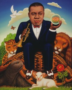 إنه عالم رائع (Louis Armstrong) 2006 (زيت و درجة حرارة على اللوحة)