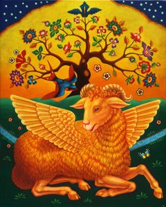 The Ram with the Golden Fleece، 2011 (الزيوت والمعتدلة على اللوحة)