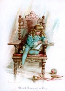 إدوارد السادس ، الحفاظ على مذكراته ، 1897. بواسطة فرانسيس بروندج