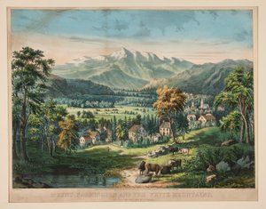 جبل واشنطن والجبال البيضاء بواسطة Frances Flora Bond Palmer