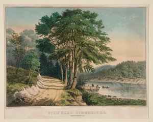 عرض بالقرب من Highbridge. نهر هارلم ، نيويورك. بواسطة Frances Flora Bond Palmer