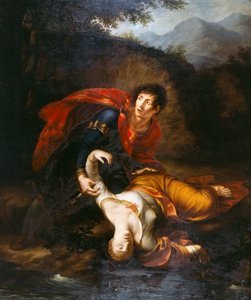 Rhadamistus قذف زنوبيا بجروح في نهر Araxes ، 1812. بواسطة فرانشيسكو ألبري