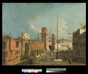منظر كامبو وبورتا أرسنال ، 1742-1750