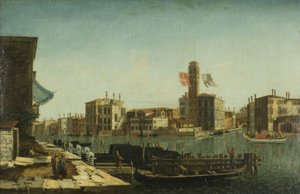 View of the Grand Canal, Venice, c.1743 (oil on canvas)