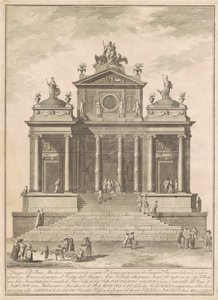 The Prima Macchina للصين عام 1785: بدأ معبد جوبيتر بواسطة Tarquinius Priscus مع Marvel of Accius Naevius بواسطة فرانشيسكو باربازا ، بعد جوزيبي بالازي