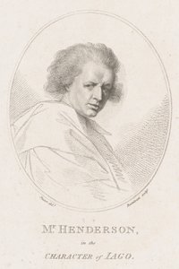 جون هندرسون ، في شخصية عطيل Iago شكسبير 1786. بواسطة فرانشيسكو بارتولوزي