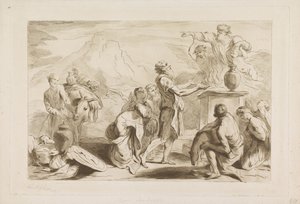 ذبيحة نوح العهد القديم والجديد إلى Castiglione (عنوان السلسلة) بواسطة جيوفاني بينيديتو كاستيجليون