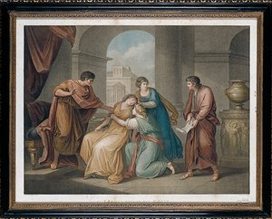 قراءة فيرجيل له عينيد ، 1796 بواسطة فرانشيسكو بارتولوزي