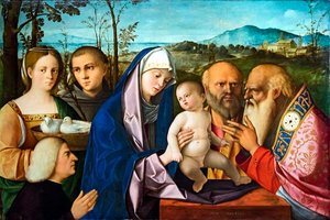 تقديم يسوع في الهيكل بواسطة فرانشيسكو بيسولو