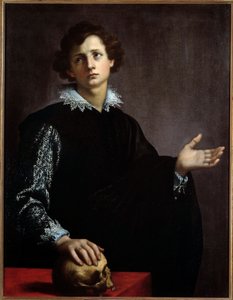 صورة لشاب. لوحة (فانيتا) بقلم فرانشيسكو كورادو (1570-1661) بواسطة فرانشيسكو كورادو