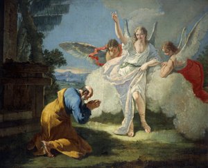 زار الملائكة إبراهيم ، فرانشيسكو فونتيباسو (1707-1769)