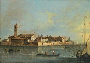 Isola del Lazzaretto Vecchio ، النصف الثاني من القرن الثامن عشر. بواسطة فرانشيسكو غواردي
