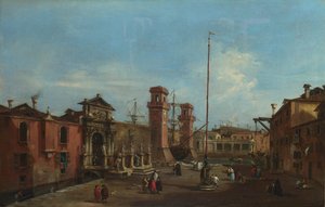 مدينة البندقية. الترسانة ، 1755-1760 بواسطة فرانشيسكو غواردي