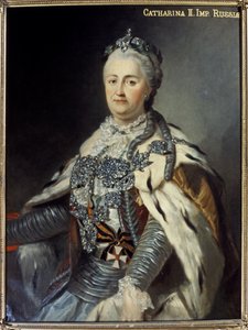 كاثرين الثانية "العظيمة" (1729-1796) (زيت على قماش) بواسطة فرانشيسكو غيريني