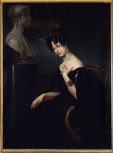 صورة للماركيز كريستينا تريفولزيو ، أميرة بيلجيوجوسو (بلجيكا) (1808-1871) ، الوطنية الإيطالية والمرأة الأدبية ، لوحة لفرانشيسكو هايز. في فلورنسا بإيطاليا.