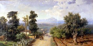 محيط باليرمو. لوحة لفرانشيسكو لوجاكونو (1841-1915) بواسطة فرانشيسكو لوجاكونو