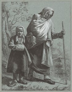 فلاحة لديها طفلان ، 1764. بواسطة فرانشيسكو لندنيو