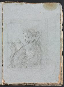 كتاب رسم فيرونا: شخصية أنثوية مع كتاب مفتوح صفحة 63 ، 1760. بواسطة فرانشيسكو لورينزي